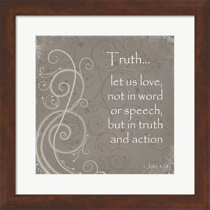 Framed Truth Quote Print