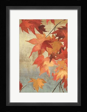 Framed Maple Leaves II Print