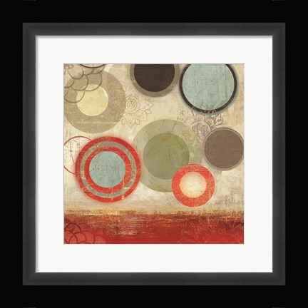 Framed Colourful Elements II Print