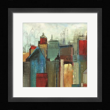 Framed Sunlight City I Print