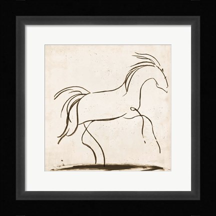 Framed Horse II Print