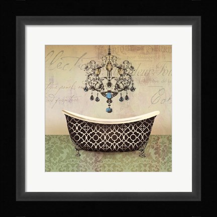 Framed French Vintage Bath I Print