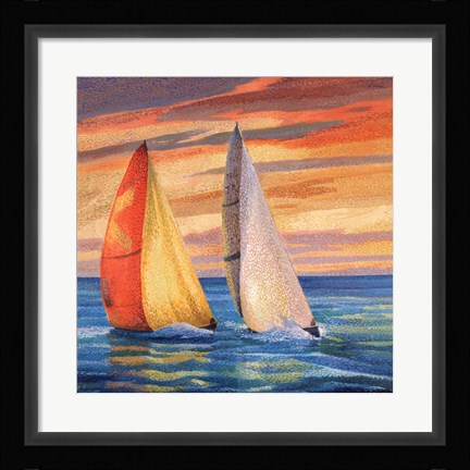 Framed Match Race Print