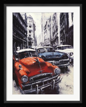 Framed Havana Vintage Classic Cars II Print