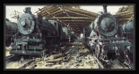 Framed Roundhouse Print