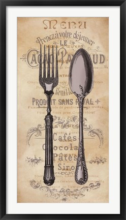 Framed Cuisine I Print