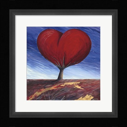 Framed Heart of the Earth Print