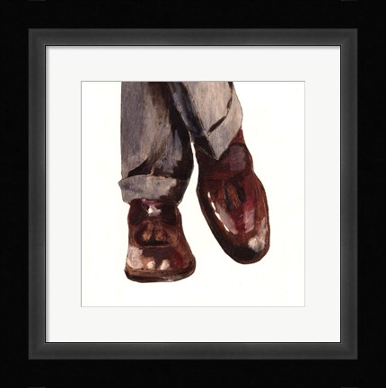 Framed Businessman Print