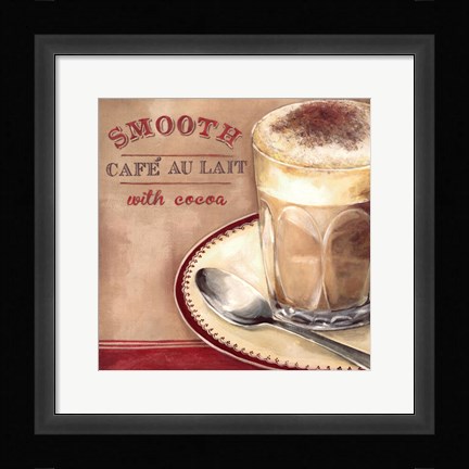 Framed Cafe au lait Print