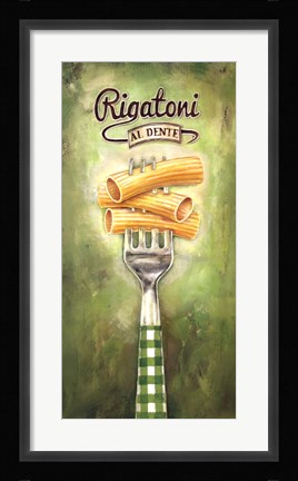 Framed Rigatoni Print
