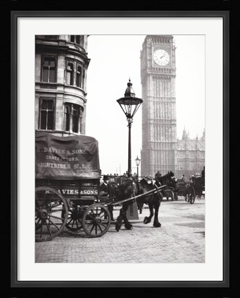 Framed Big Ben, London, c 1900s Print