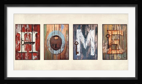 Framed HOME Print