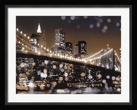 Framed New York Night II Print