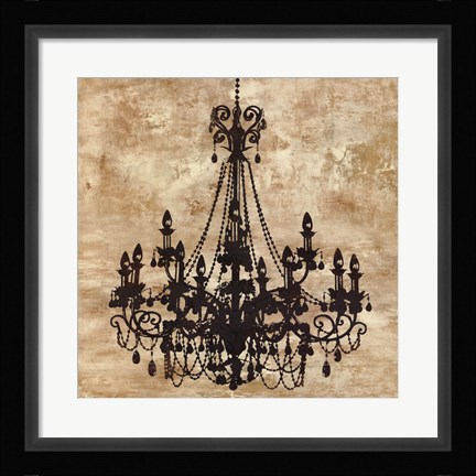 Framed Chandelier I Print
