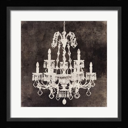 Framed Chandelier II Print