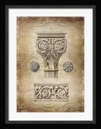 Framed Ornamental I Print