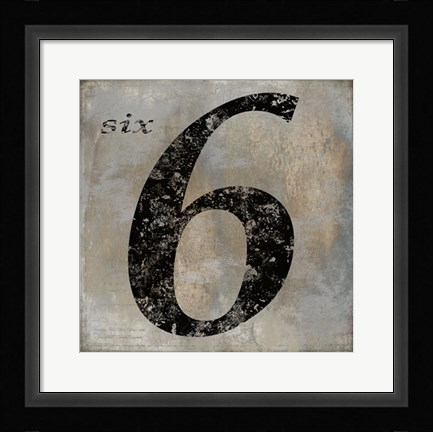 Framed Six Print