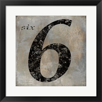 Framed Six Print