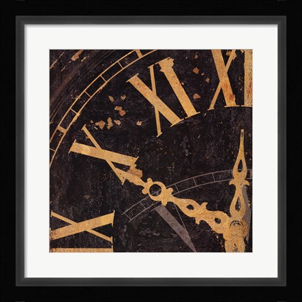 Framed Roman Numerals II Print