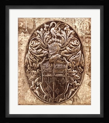 Framed Coat of Arms II Print