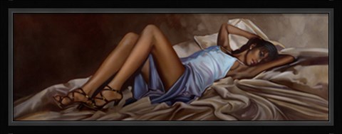 Framed Satin Gown Print