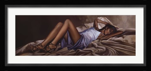 Framed Satin Gown Print