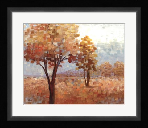 Framed Distant Mountain I Print