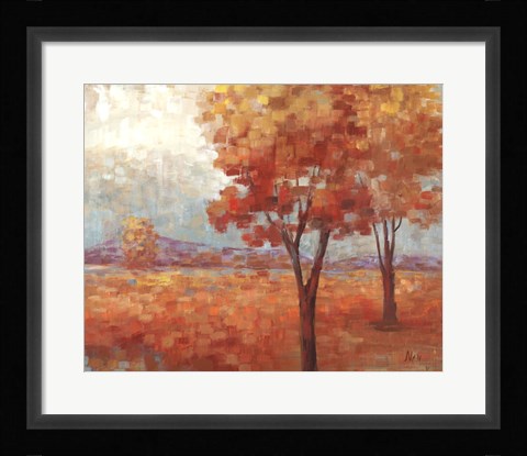 Framed Distant Mountain II Print