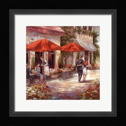 Framed Cafe Afternoon I Print