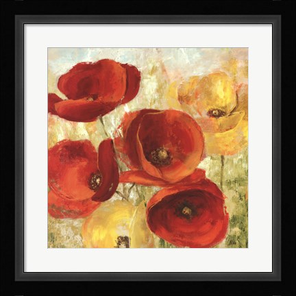 Framed Flourishing Meadow I Print