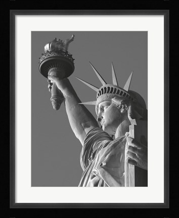 Framed Liberty with Torch Print
