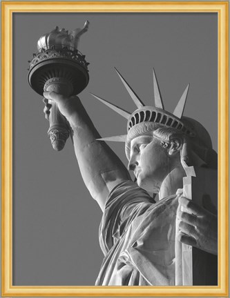 Framed Liberty with Torch Print