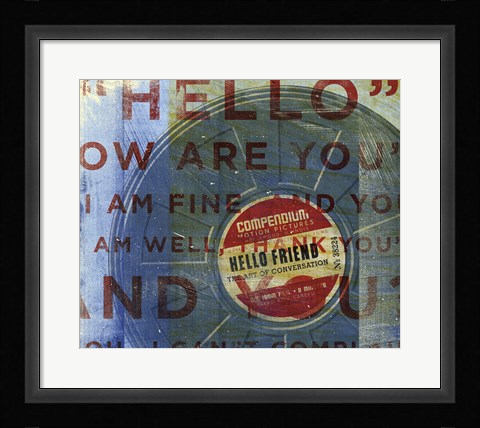 Framed Hello Friend Print