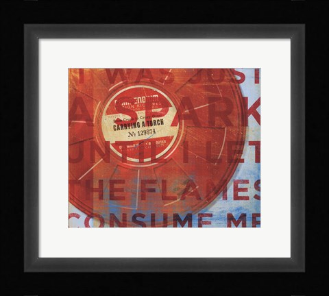 Framed Carrying a Torch Print