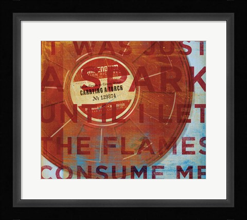 Framed Carrying a Torch Print