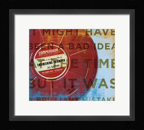 Framed Brilliant Mistake Print