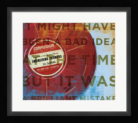 Framed Brilliant Mistake Print