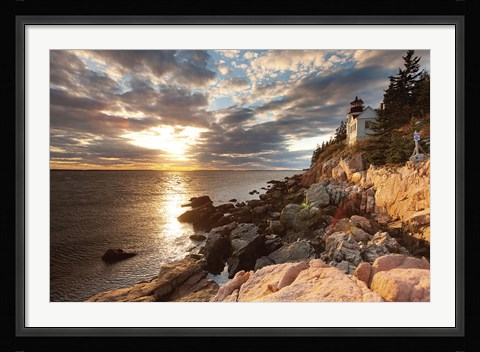 Framed Bass Harbor Lighthouse Print