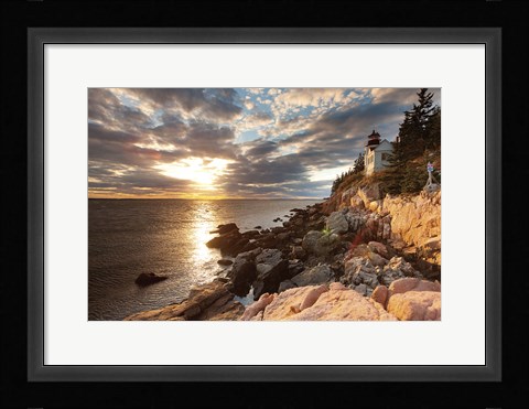 Framed Bass Harbor Lighthouse Print