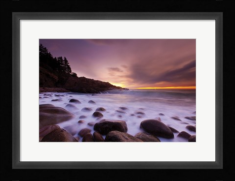 Framed Dawn Monument Cove Print