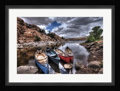 Framed Canoe Break Print