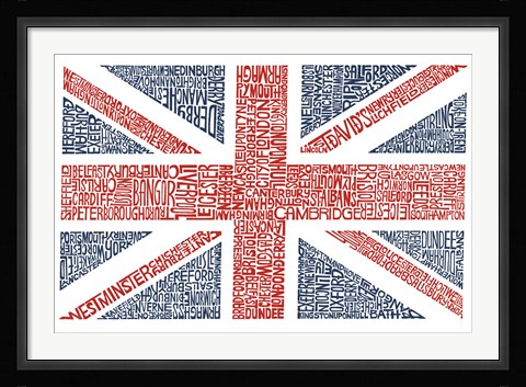 Framed Union Jack Print