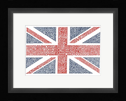 Framed Union Jack Print