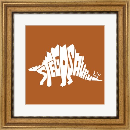 Framed Stegosaurus Print
