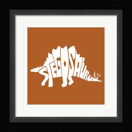 Framed Stegosaurus Print