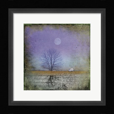 Framed Moonlight in Vermont Print