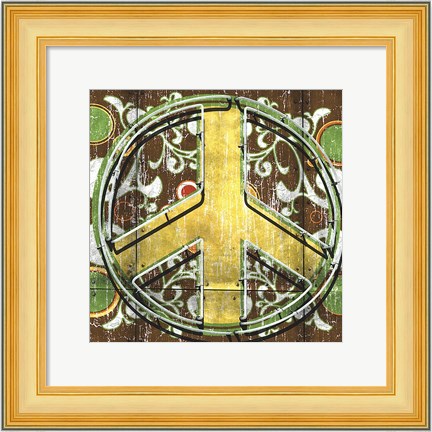 Framed Peace 2 (sign) Print