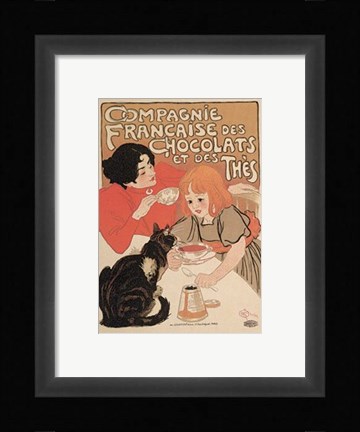Framed Compagnie Francaise des Chocolats Print