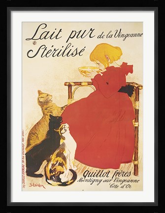 Framed Lait Sterilise Print