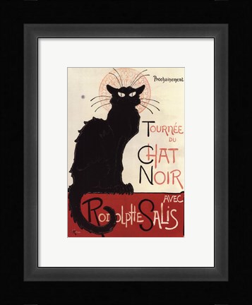 Framed Tournee du Chat Noir Print